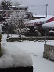 写真は私の家から幼稚園方向を、寒いので玄関から撮影したものです。